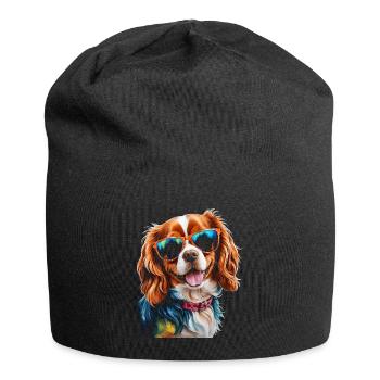 Lunettes de soleil Cavalier King Charles Spaniel Chien - Bonnet en jersey - noir - Devant