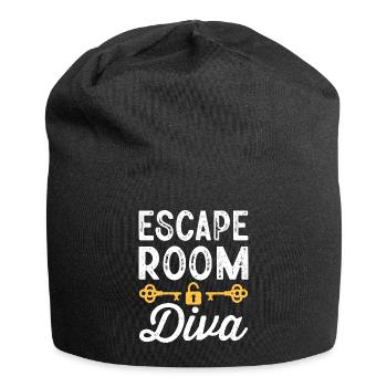 Funny Escape Room Saying - Jersey Beanie - black - Front