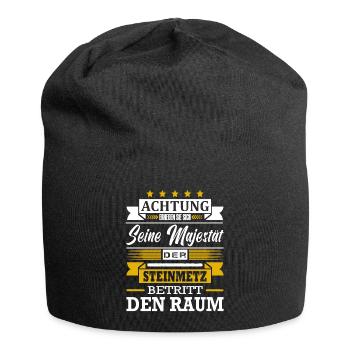 Achtung Seine Majestät Der Steinmetz Meister - Jersey-Beanie - Schwarz - Vorne