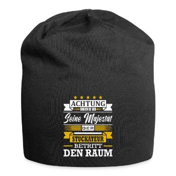 Achtung Seine Majestät Der Stuckateur Meister - Jersey-Beanie - Schwarz - Vorne
