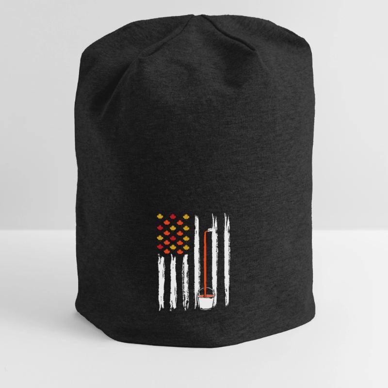 Flag Tapping Maple Tree Maple Leaf Jersey Beanie