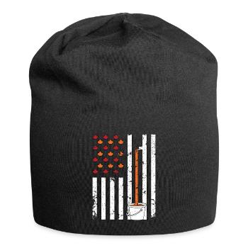Maple Tapping Flag Maple Tree Maple Leaf - Jersey Beanie - black - Front