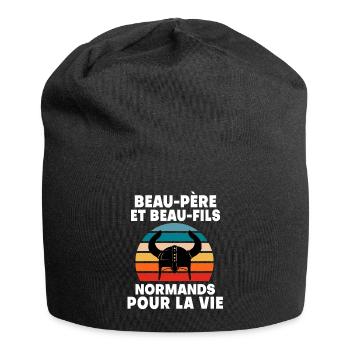 Schwiegervater und Schwiegersohn Papa Normand - Jersey-Beanie - Schwarz - Vorne