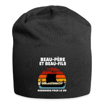 Schwiegervater und Schwiegersohn Norman Vintage Normandie - Jersey-Beanie - Schwarz - Vorne