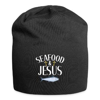 Cadeau pour les amateurs de fruits de mer - Bonnet en jersey - noir - Devant