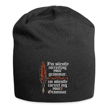 Book Editor I'm Silently Correcting Book Author - Jersey-Beanie - Schwarz - Vorne