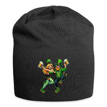 Tanzendes Paar - Jersey-Beanie - Schwarz - Vorne