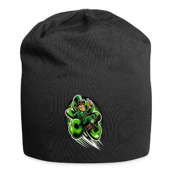 Flying Leprechaun (Irish Leprechaun) - Jersey Beanie - black - Front