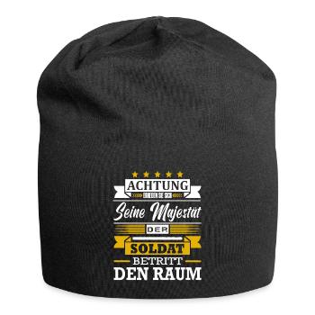 Achtung Seine Majestät Der Soldat Berufssoldat - Jersey-Beanie - Schwarz - Vorne