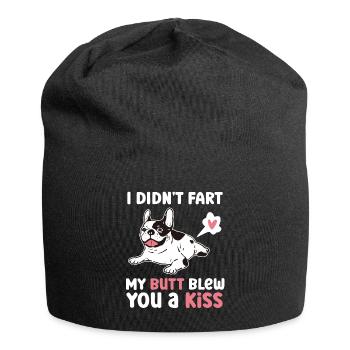 Frenchie N’était pas un pet Mes fesses embrassaient l’air - Bonnet en jersey - noir - Devant