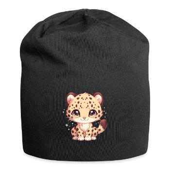 Amur Leopard Amurleoparden Amurleopard - Jersey Beanie - black - Front