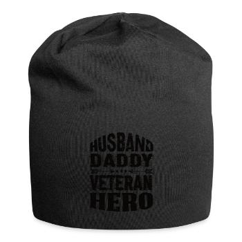 Mari Papa Héros vétéran - Bonnet en jersey - noir - Devant