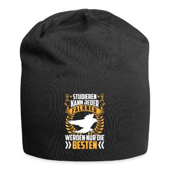 Falkner kann jeder Beizjagd Falknerei - Jersey-Beanie - Schwarz - Vorne