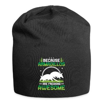 Armadillos are fantastic giant armadillo - Jersey Beanie - black - Front