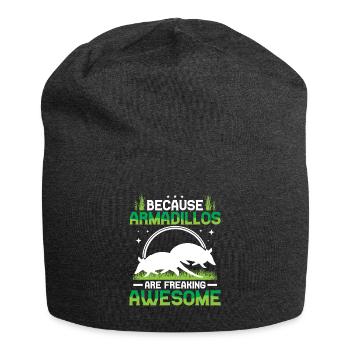 Armadillos are fantastic giant armadillo - Jersey Beanie - charcoal grey - Front