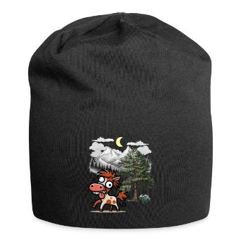 Chevaux Chevaux Cheval sauvage Crazy Horse Ross Cavalier - Bonnet en jersey - noir - Devant