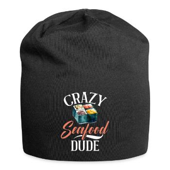 Seafood Lover Gift - Jersey-Beanie - Schwarz - Vorne