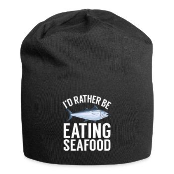 Cadeau pour les amateurs de fruits de mer - Bonnet en jersey - noir - Devant