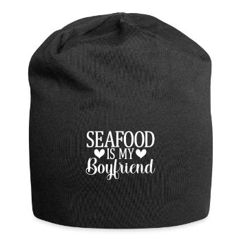 Cadeau pour les amateurs de fruits de mer - Bonnet en jersey - noir - Devant