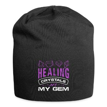 Healing Crystals Are My Gem Asian Medicine Reike - Jersey Beanie - black - Front