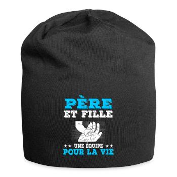 Father and Daughter Main Team - Jersey Beanie - black - Front