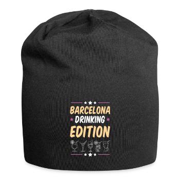 Soirée à boire à Barcelone - Bonnet en jersey - noir - Devant
