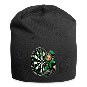 Fléchettes jouant du lutin (lutin irlandais) - Bonnet en jersey - noir - Devant