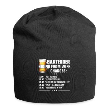 Bartender Mixologist Bartender - Jersey Beanie - black - Front