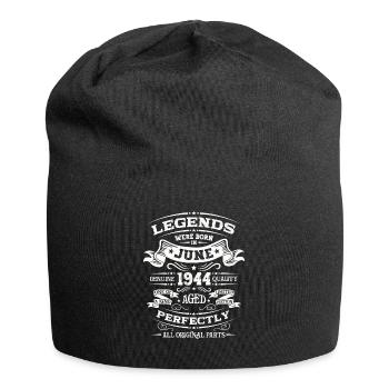 80th Birthday Original June 1944 Born 1944 - Jersey Beanie - black - Front