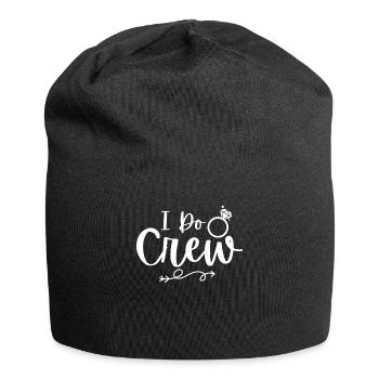 Junggesellin Jungesellinnenabschied Braut - Jersey-Beanie - Schwarz - Vorne