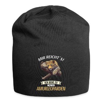 Amur Leopard Amurleoparden Amurleopard - Jersey Beanie - black - Front