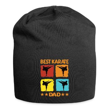 Best Karate Dad - Jersey-Beanie - Schwarz - Vorne