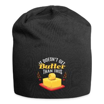 Es bekommt keinen Butterapfel Butterpflücker Apfel - Jersey-Beanie - Schwarz - Vorne