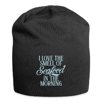 Seafood Lover Gift - Jersey-Beanie - Schwarz - Vorne