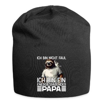 Funny Sloth Dad Humorous Saying - Jersey Beanie - black - Front