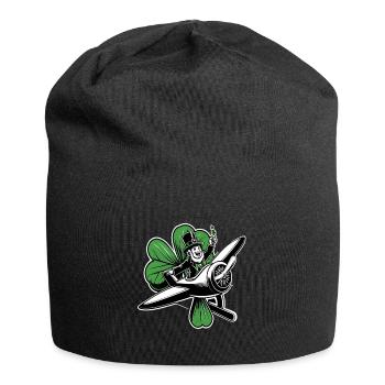 Flying Leprechaun (Irish Leprechaun) - Jersey Beanie - black - Front