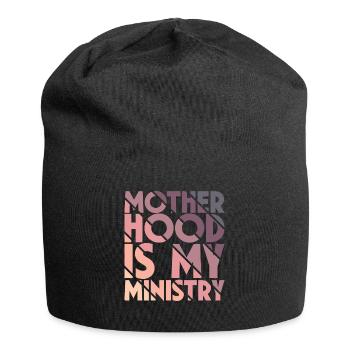 La maternité est mon ministère - Bonnet en jersey - noir - Devant