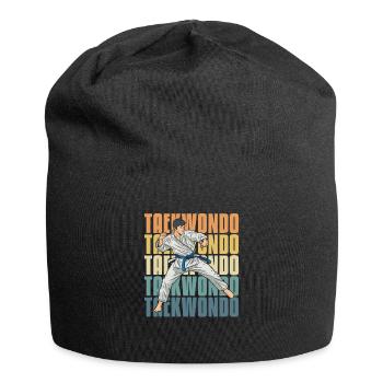 Taekwondo - Bonnet en jersey - noir - Devant