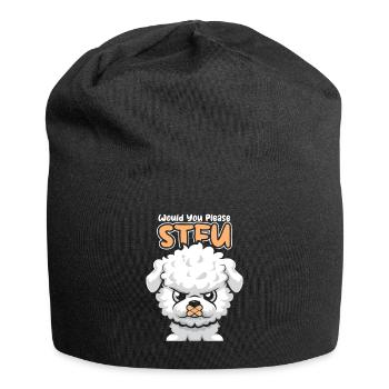 Bichon Frize Stfu Would You Please Shut Up - Jersey Beanie - black - Front