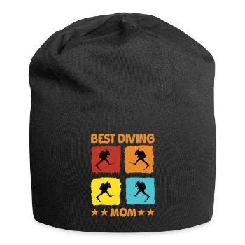 Best Diving Mom - Jersey-Beanie - Schwarz - Vorne