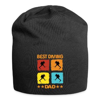 Meilleur père plongeur - Bonnet en jersey - noir - Devant