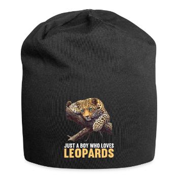 Leoparden Leopard - Jersey Beanie - black - Front