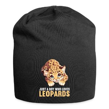 Leoparden Leopard - Jersey Beanie - black - Front