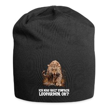 Leoparden Leopard - Jersey Beanie - black - Front