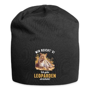 Leoparden Leopard - Jersey Beanie - black - Front
