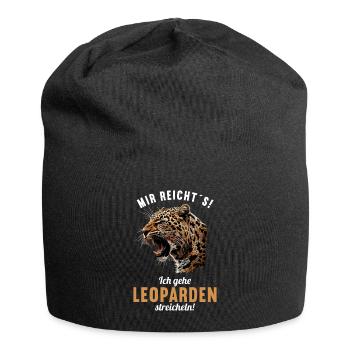 Leoparden Leopard - Jersey Beanie - black - Front
