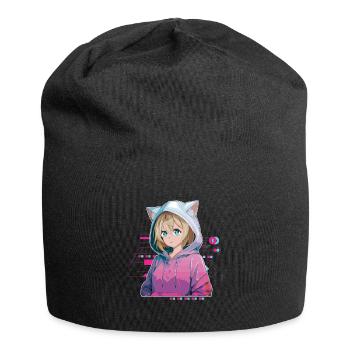 Anime Manga Hard Techno Dark Tekno - Jersey-Beanie - Schwarz - Vorne