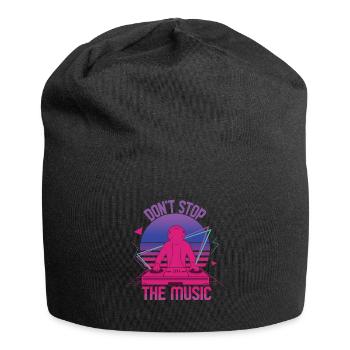 Don't Stop The Music Hard Techno Dark Tekno - Jersey Beanie - black - Front
