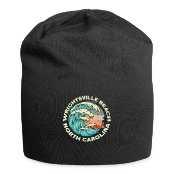 Wrightsville Beach, North Carolina - Jersey-Beanie - Schwarz - Vorne