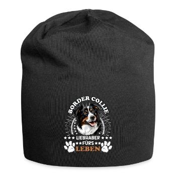 BORDER COLLIE LIEBHABER FÜRS LEBEN Hundebesitzer - Jersey-Beanie - Schwarz - Vorne